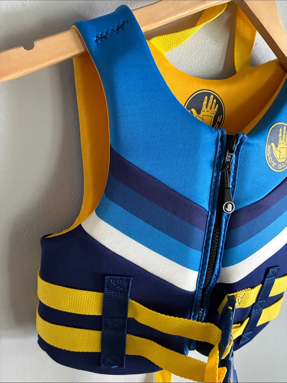 Body Glove Child Life Jacket Vest Blue Yellow 33-55 lbs USCG Approved